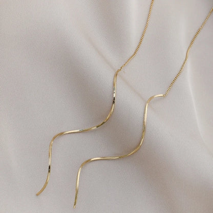 Long Tassel Threader Earrings for Women | DRIP YOUR STYLE