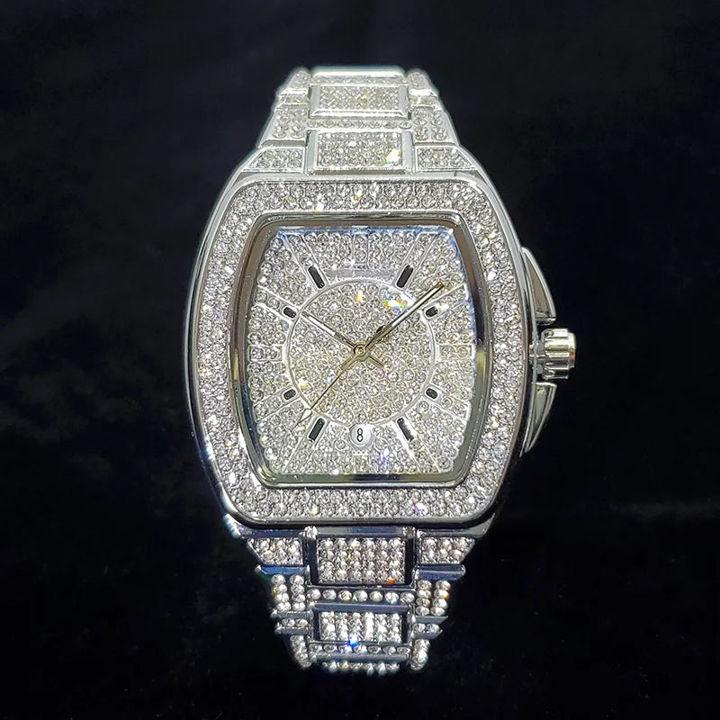 18K Aruba Watch Tonneau Stainless Steel Quartz Timepiece | DAILY DRIPZ