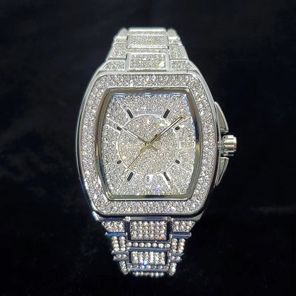 18K Aruba Watch Tonneau Stainless Steel Quartz Timepiece | DAILY DRIPZ
