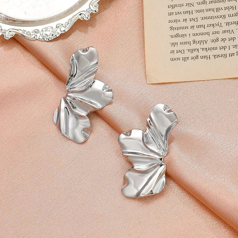 Gold Flower Earrings